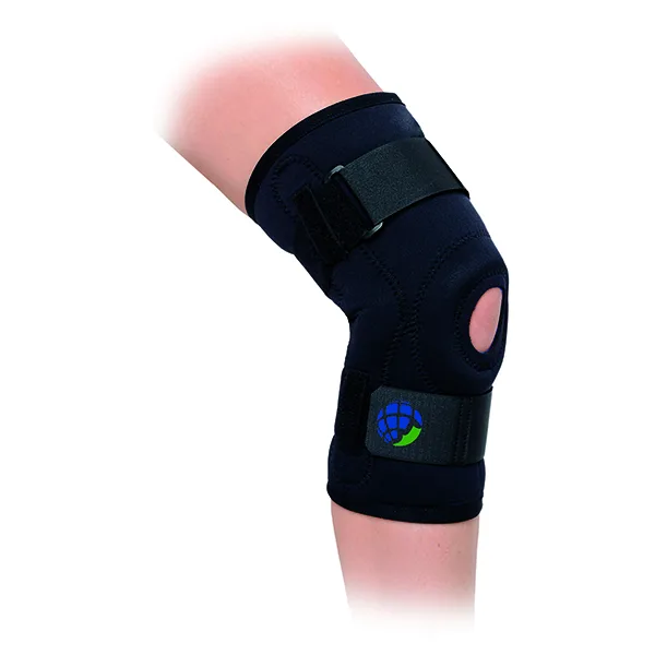 Hinged knee brace